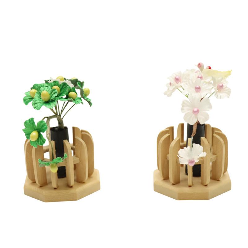 アウトレット品 雛人形 道具単品 ミニ 桜橘 日向 白木八角台 25a-ya