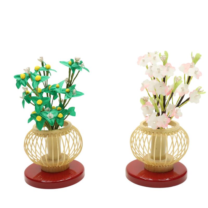 アウトレット品 雛人形 道具単品 小 桜橘 小桜タイプ 白木竹篭