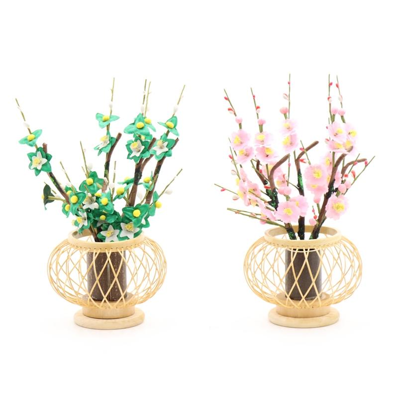 アウトレット品 雛人形 桜橘単品 竹篭 中 白木台 26a-ya-0475 : ちぐさ