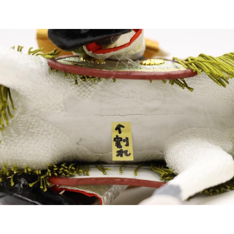 アウトレット品 五月人形 その他人形単品 馬上武官 白馬/黄着物 26a-ya-0516