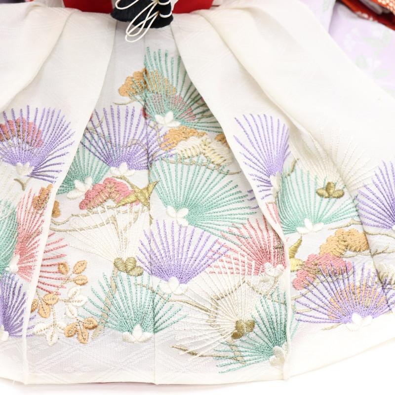 アウトレット品 雛人形 親王単品 鳳凰文 京八番 殿：紫系/姫：赤系衣裳 2人 26a-ya-0584_14