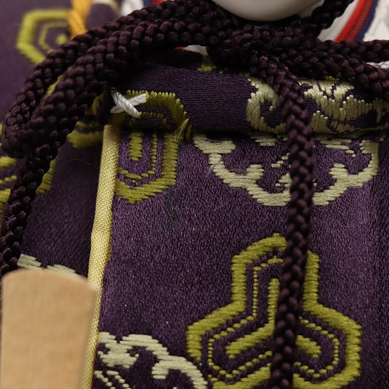 アウトレット品 雛人形 親王単品 鳳凰文 京八番 殿：紫系/姫：赤系衣裳 2人 26a-ya-0584_3