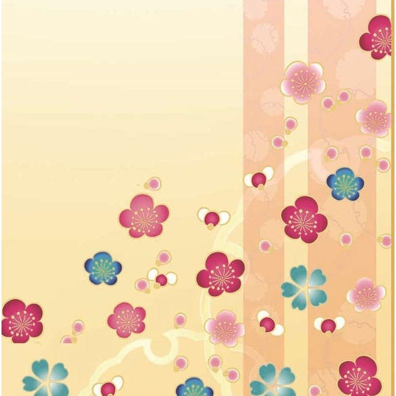 名前入り掛軸 名前旗 透かし家紋 宝桃花 掛軸単品（大）[KTG002-dt]（代引き不可）_2
