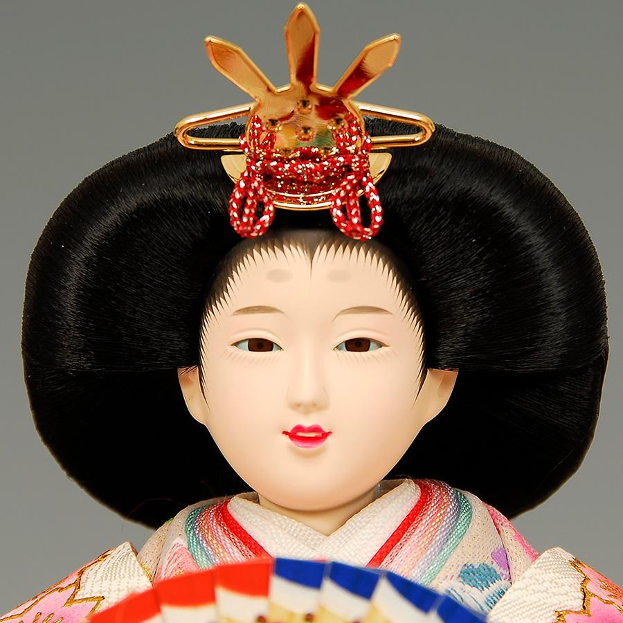 雛人形 ひな人形 K103 コンパクト オルゴール付き 三人官女付き 人形の