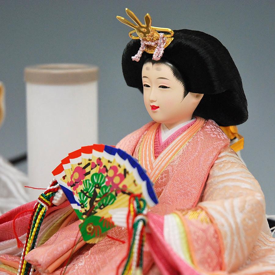 雛人形 ひな人形 K129 コンパクト 人形の佳月 雛人形 ケース飾り 雛