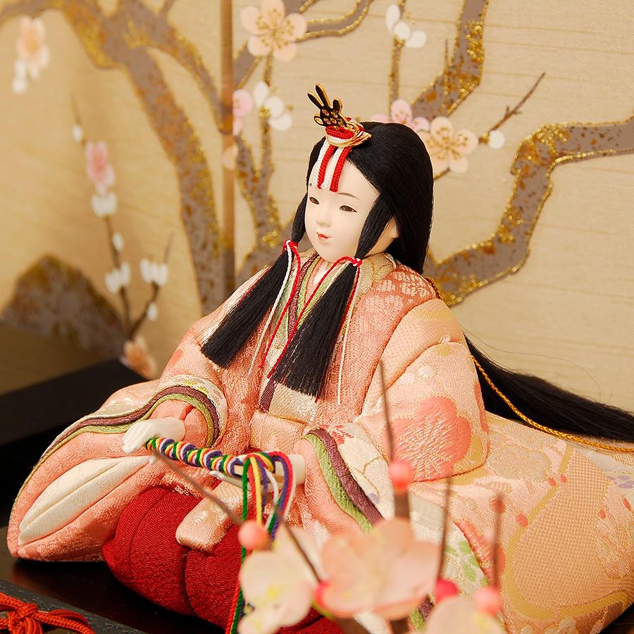 雛飾り　木目込み人形 雛人形 K451 一秀作 木目込人形 人形の佳月 高級品 送料無料 : 人形の
