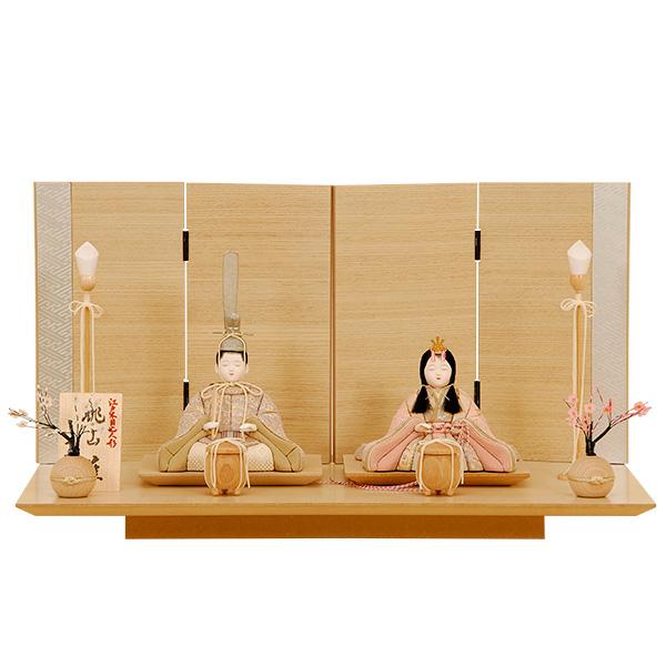 雛人形 K461 一秀作 木目込人形 平飾り 雛人形 人形の佳月 高級品 送料