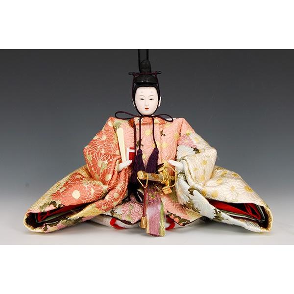 雛人形 京雛113 ひな人形 人形の佳月 京雛 京都西陣帯 山口美術織物 菊