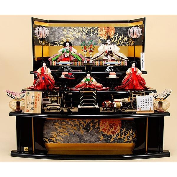 代引不可 雛人形 京雛118 ひな人形 人形の佳月 京雛 御皇室御嘉納京雛司 平安寿峰 謹製 ローブデコルテ 三段飾り 送料無料 高い品質 Www Technet 21 Org