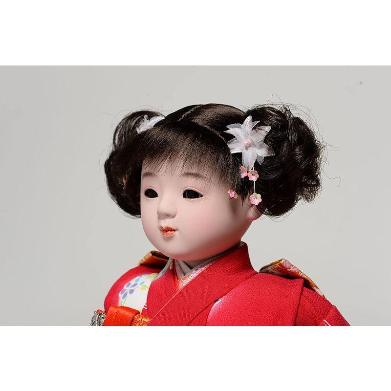 注目ショップ ひな人形市松人形市松人形10号市松人形：金彩桜刺繍衣装：敏光作木目込市松人形浮世人形