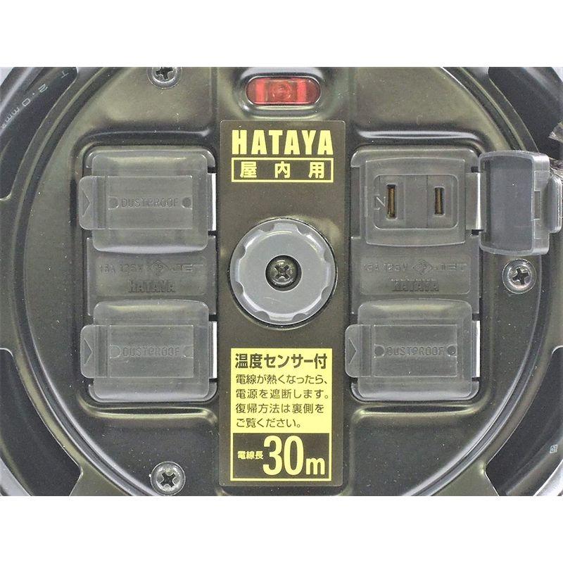 日本代理店正規品 ハタヤ(HATAYA) コードリール シンタイガーリール30m 屋内用 (ST-30Sのブラック塗装) HATAYAxGranGearコラボ