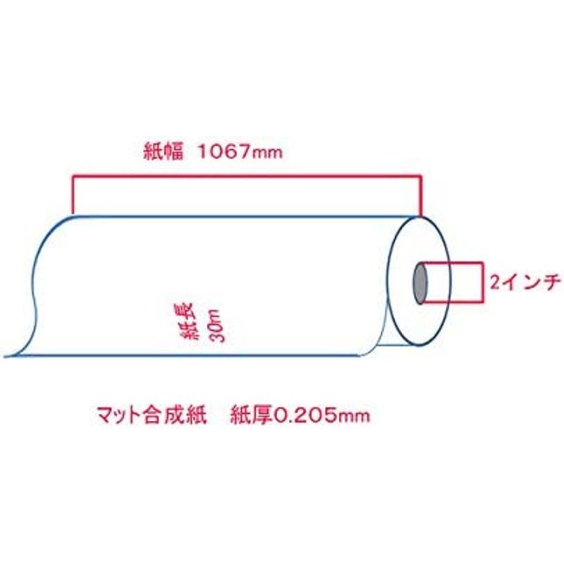 BBEST マット合成紙 幅1067mm×30M 2本入り - 6