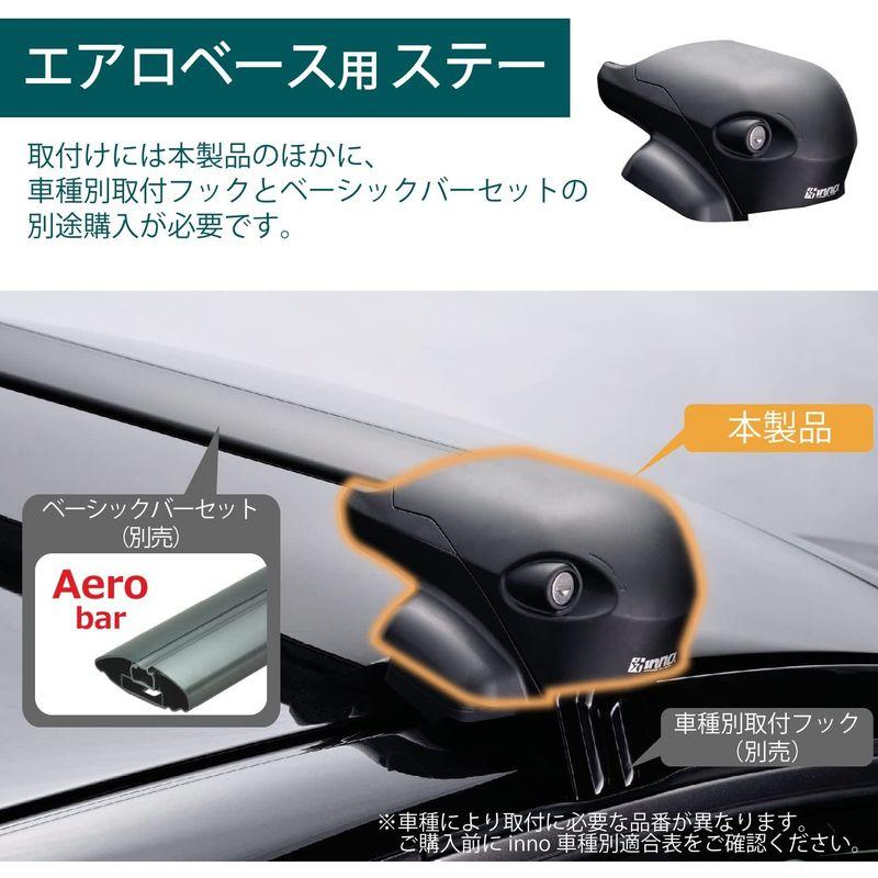 カーメイト ルーフキャリア Inno エアロベースステー XS201 外装