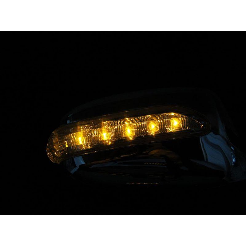 販売を販売 BRIGHTZ ランサーカーゴ Y12系 LEDウィンカー付メッキドアミラーカバー MIR-SID-148 348