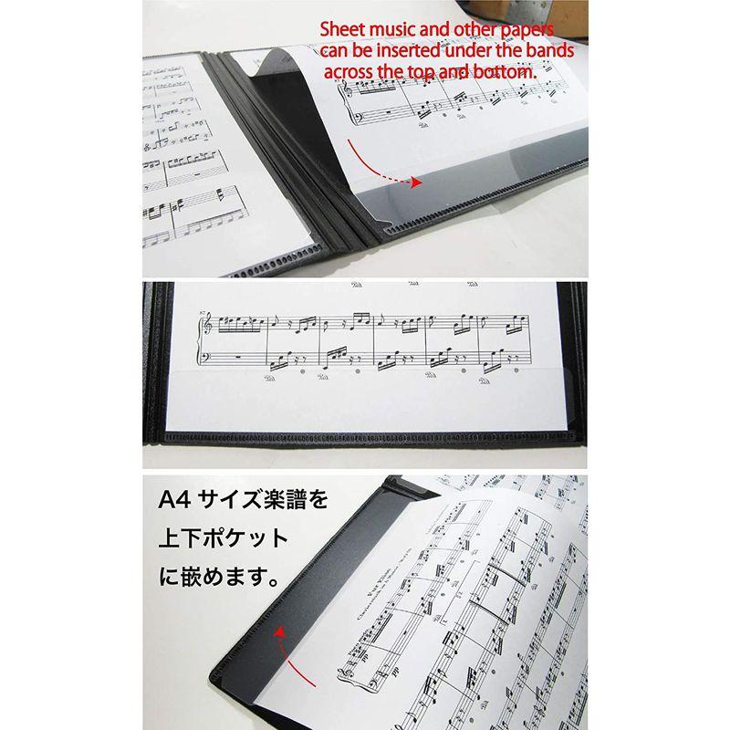 File Plus Do ４面 楽譜ファイル ピアノ 楽譜 4面台紙 書き込みOK 照明 反射しない (単品)