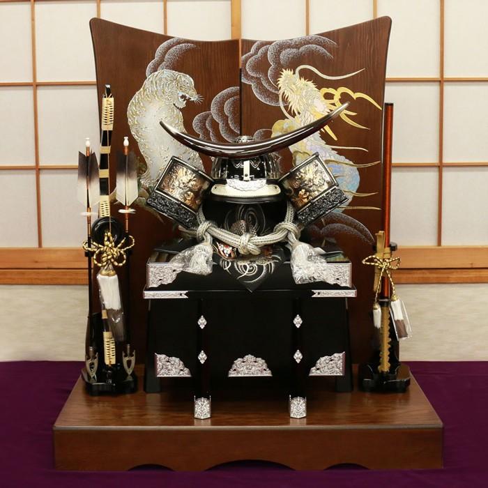 ひなせい 五月人形 おしゃれ 兜飾り / 90cm 着用兜 伊達政宗 16,8 / 5