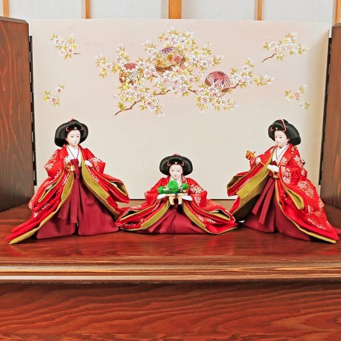 雛人形 三段飾り おしゃれ 「千花奈2」 五人飾り 3段飾り ひな人形 お雛様 おひなさま