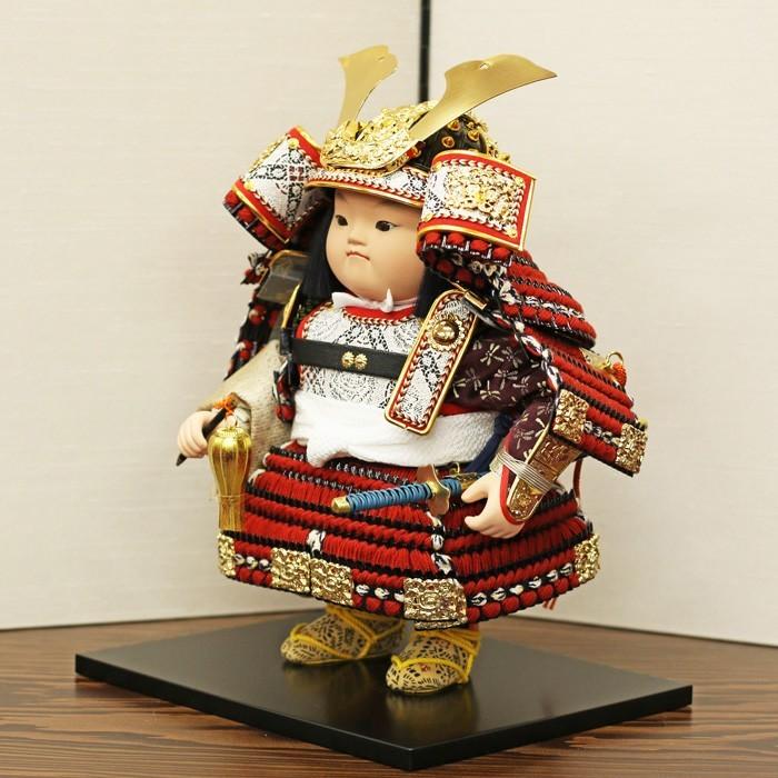 ひなせい 五月人形 ガラスケース飾り 子供大将飾り / 幸一光 駿