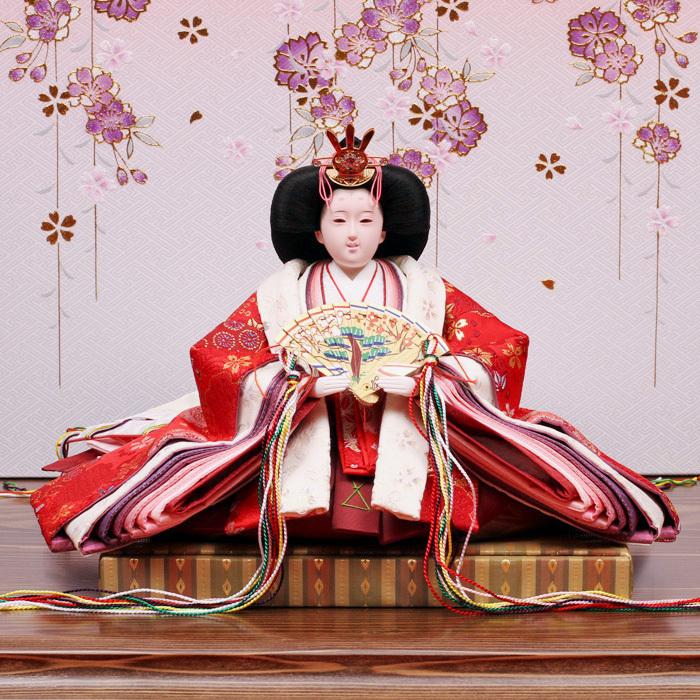 ひなせい 雛人形 ケース飾り 「 ガラスケース 弥生2」 おしゃれ お雛様