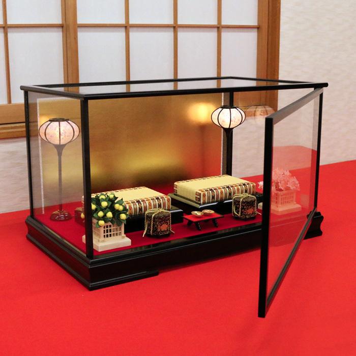 ひなせい 雛人形 ケース飾り 「 ガラスケース 弥生2」 おしゃれ お雛様