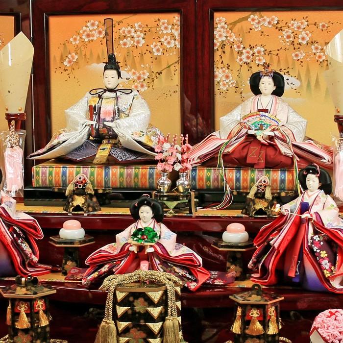 ひなせい 雛人形 三段飾り 「陽菜乃雛」 おしゃれ 五人 オシャレ 人気