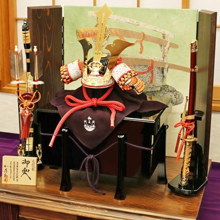 ひなせい 五月人形 おしゃれ コンパクト飾り / 1/2 毛利元就 加藤鞆美