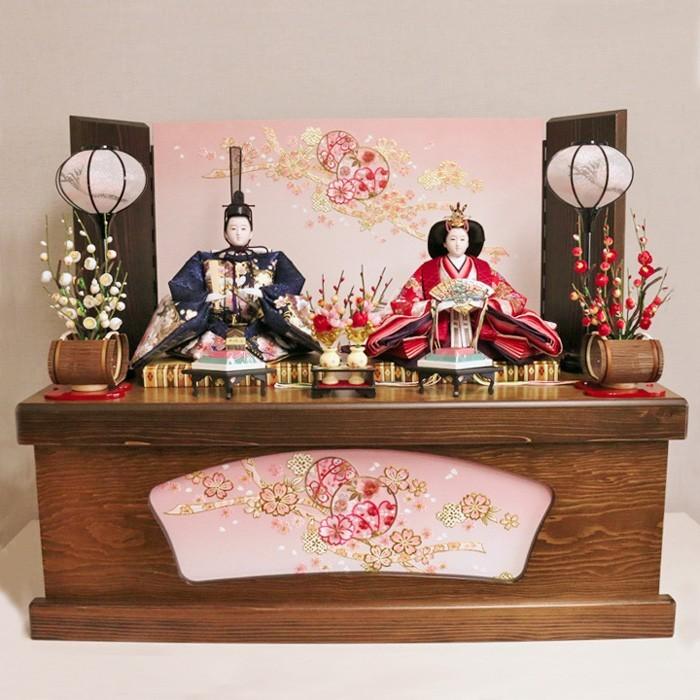 ひなせい 雛人形 収納飾り「かなえ雛2」 収納飾り おしゃれ コンパクト