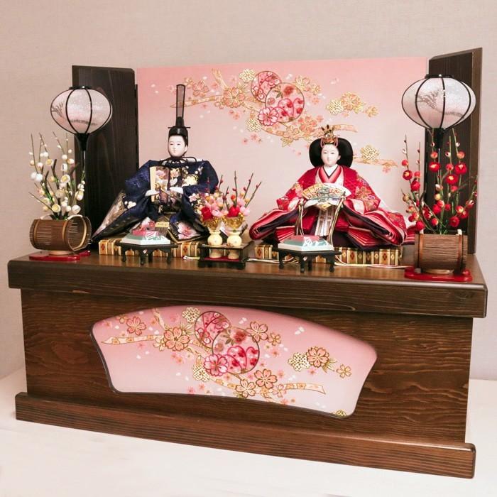 値下げ！新品！売切り♪♪●激安！70巾 ひな人形 親王飾り 収納飾り お雛様●２ ひなせい 雛人形 収納飾り「かなえ雛2」 収納飾り おしゃれ コンパクト