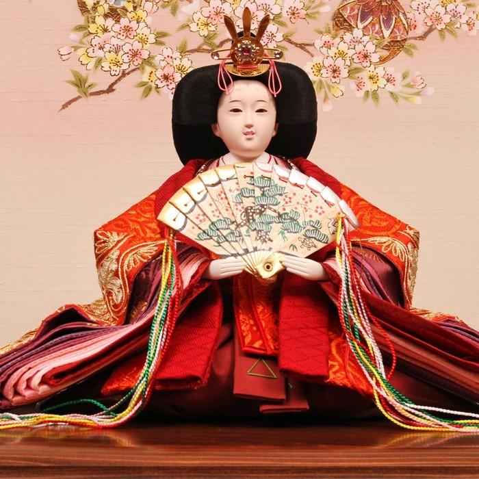 ひなせい 雛人形 三段飾り 収納飾り 「花須衣3」 おしゃれ 3段飾り 5人