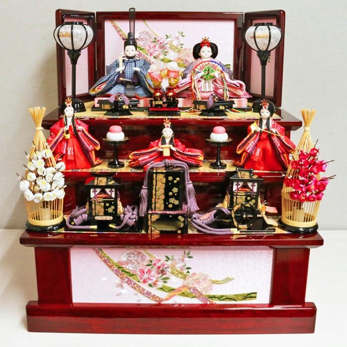 お雛様 置物 廃盤 お雛様 収納飾り コンパクト【小柿雛】 雛人形 おひな様