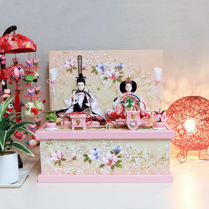 こ*ん様 ひな人形 おしゃれ コンパクト モダン 立雛 雛人形 立ち雛 たちびな ひなせい 雛人形 コンパクト 収納 「小瑚（ここ）2」おしゃれ 収納飾り