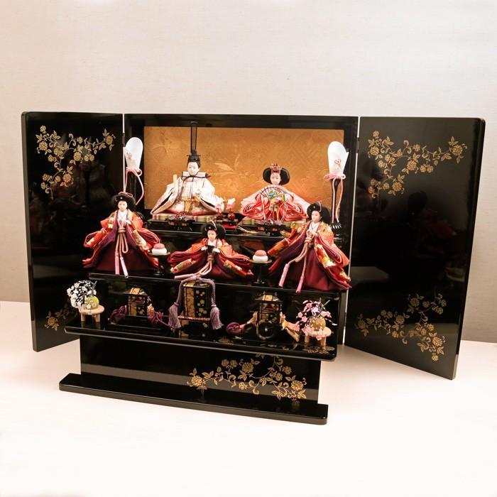 雛人形 コンパクト おしゃれ 「小桃2」 三段飾り 五人飾り ひな人形 お雛様 | ひなせい | 03