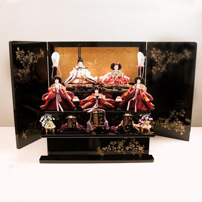 雛人形 コンパクト おしゃれ 「小桃」 三段飾り 五人飾り ひな人形 お雛様 | ひなせい | 01