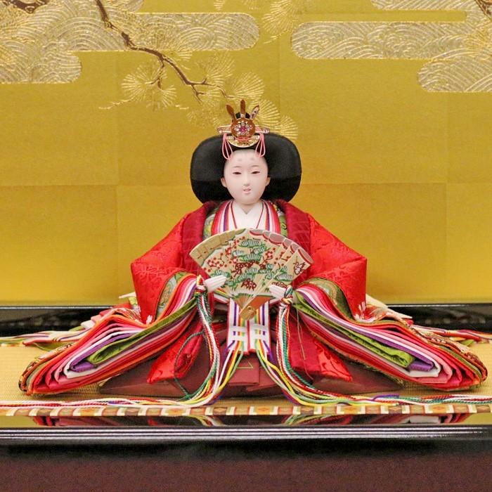 ひなせい 雛人形 三段飾り 収納飾り 「古都花3」 おしゃれ 5人飾り