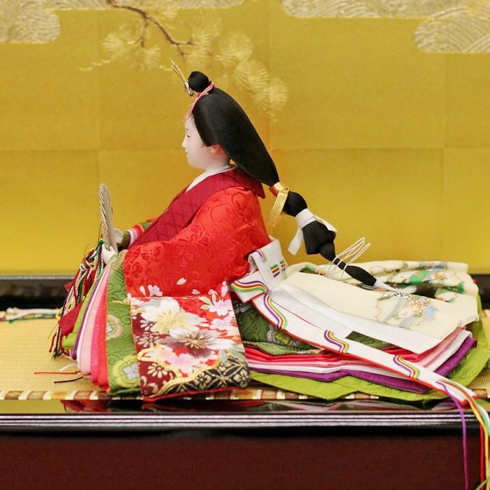 ひなせい 雛人形 三段飾り 収納飾り 「古都花雛」 おしゃれ 5人飾り