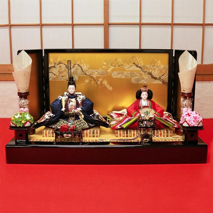 ひなせい 雛人形 おしゃれ インテリア コンパクト 「琴美雛」モダン