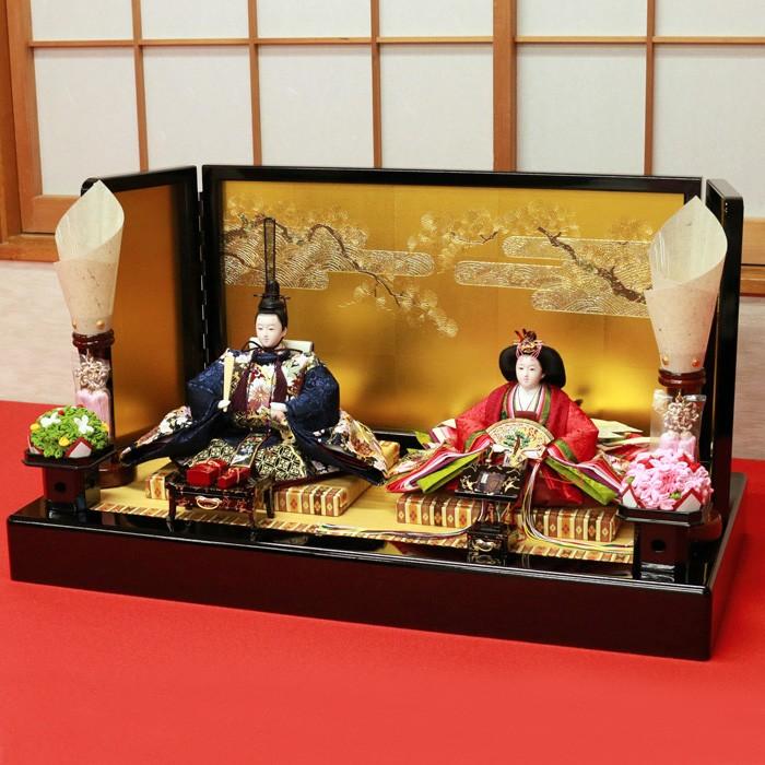 ひなせい 雛人形 おしゃれ インテリア コンパクト 「琴美雛」モダン