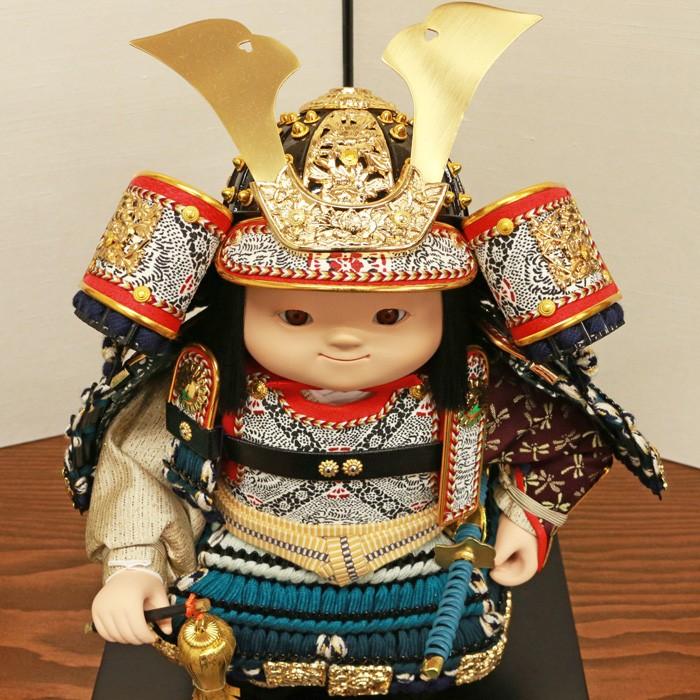 15号 兜飾り 花丸獅子 宝石付木彫竜 江戸甲冑 5月人形 【公式通販】