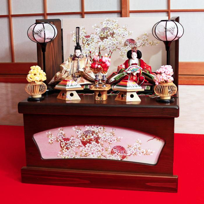 雛人形　小桜雛　小さな段飾り ひなせい 雛人形 コンパクト おしゃれ 収納飾り 「小桜雛 」 ひな人形