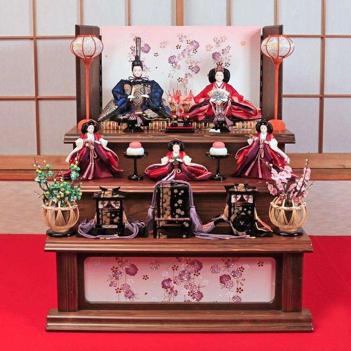 新B2 訳あり特価！豪華な三段飾り　可愛いお色の三段　台巾90㎝　ひな人形 新B2 訳あり特価！豪華な三段飾り 可愛いお色の三段 台巾90㎝ ひな人形