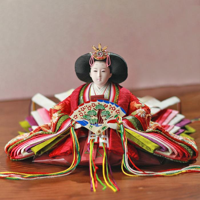 ひなせい 雛人形 コンパクト おしゃれ 収納飾り 「ももゆい雛