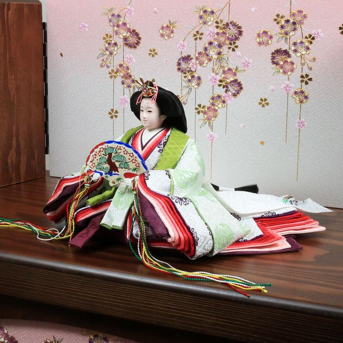 ひなせい 雛人形 コンパクト おしゃれ 収納飾り 「なでしこ雛