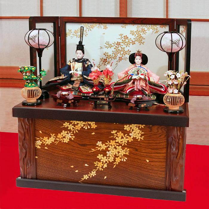 雛人形 収納飾り ひなせい 雛人形 おしゃれ コンパクト 収納飾り 「怜(れい)2