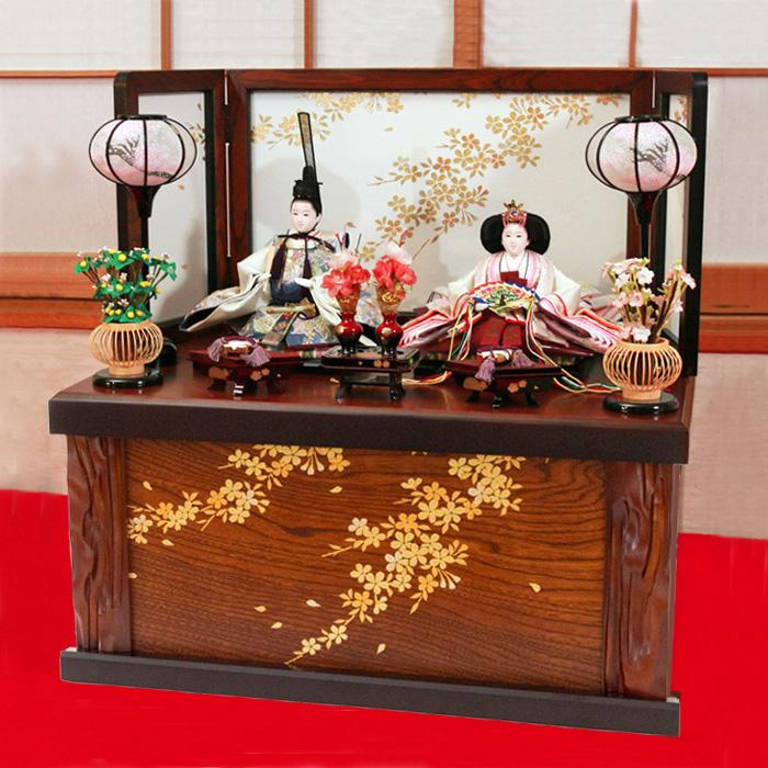 雛人形 収納飾り おしゃれ インテリア「瑠(るり)雛」 ひな人形 お雛様