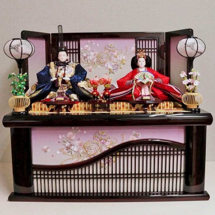 ひなせい 雛人形 収納飾り おしゃれ 「さえ雛」 コンパクト モダン