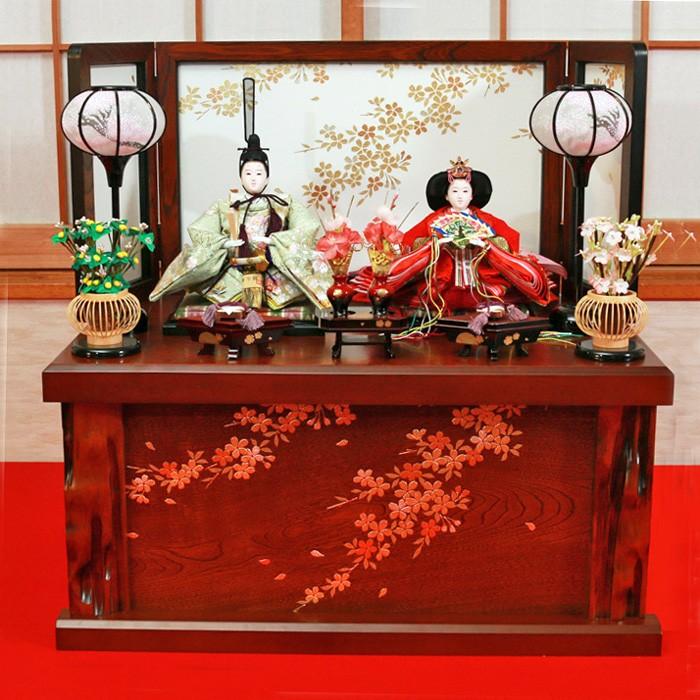 【一点限り】雛人形 収納飾り　SH37 雛人形 収納飾り おしゃれ インテリア「里(さと)雛」 ひな人形 お雛様