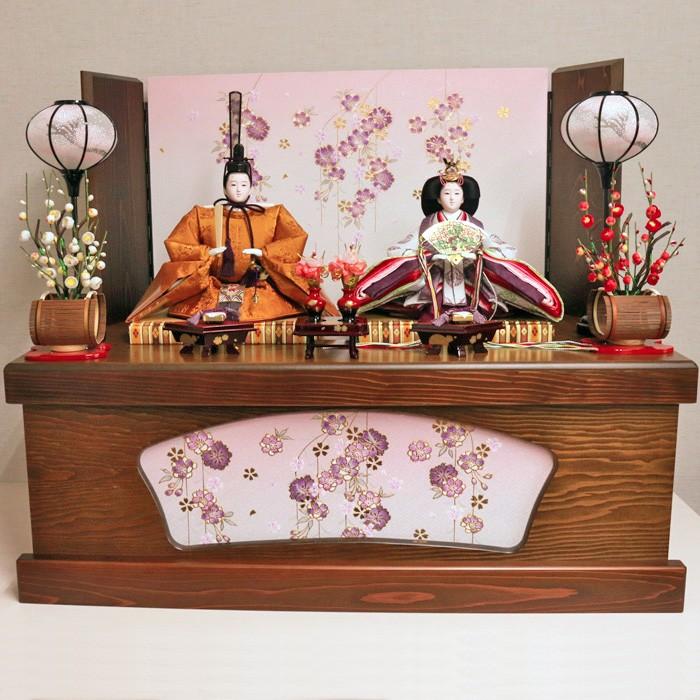 ひなせい 雛人形 収納飾り おしゃれ 「つむぎ雛」 コンパクト モダン