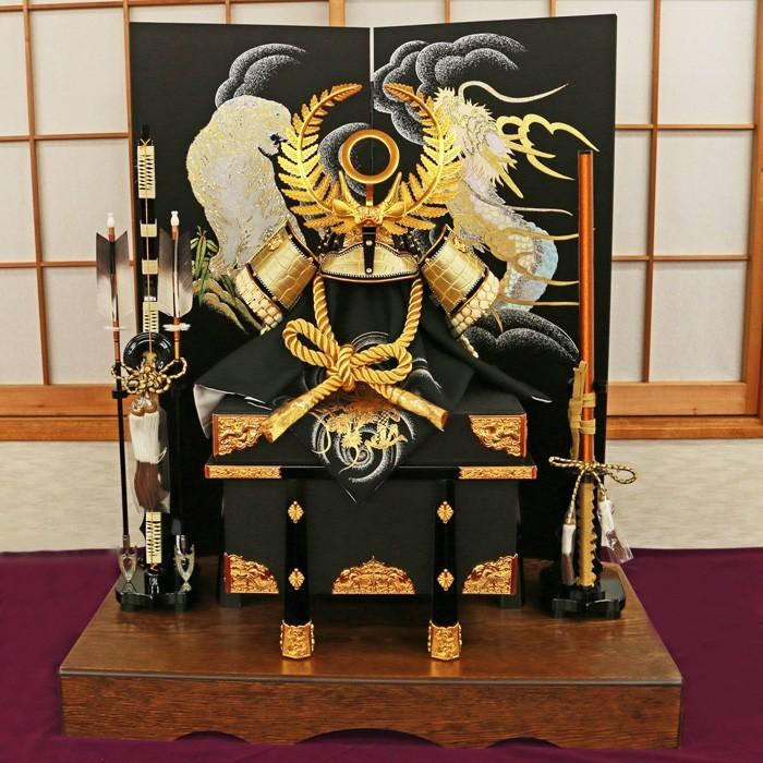 ひなせい 五月人形 おしゃれ 兜飾り / 90cm 着用兜 徳川家康 ( 金 ) 2 