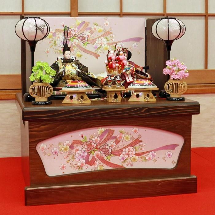 雛人形 コンパクト おしゃれ 収納飾り 「若菜2・黒 」 ひな人形 お雛様 モダン インテリア お雛さま おひなさま | ひなせい | 02