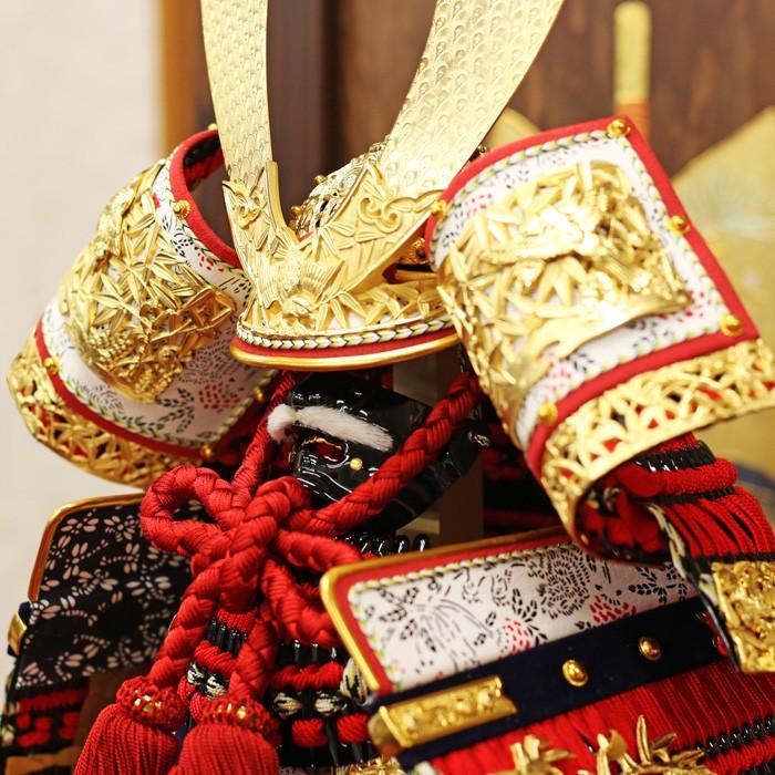 五月人形 武士の鎧 (社団法人日本ひな人形協会会長賞受賞作品) ひなせい 五月人形 鎧飾り おしゃれ / 竹虎々大鎧 忠保作 / 5月人形